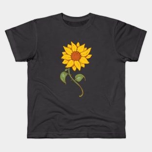 Sunny Sunflower Kids T-Shirt